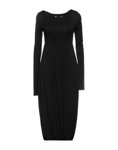 Moon Choi Midi Dresses In Black