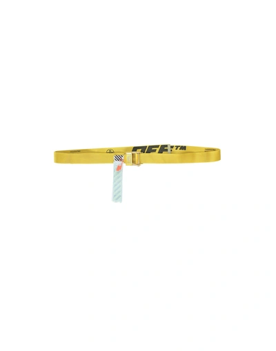 Off-white &trade; Belts In Yellow