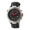 MORPHIC M36 SERIES BLACK DIAL BLACK LEATHER MENS WATCH 3602