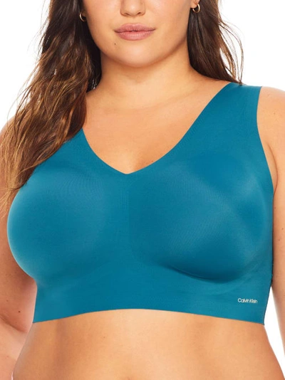 Calvin Klein Plus Size Invisibles Bralette In Topaz Gemstone