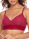 Natori Bliss Perfection Wire-free T-shirt Bra In Currant