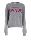Giada Benincasa Logo Embroidered Ribbed Sweater In Grey