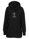 Givenchy Black Oversized Frame Print Hoodie In Black