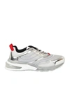 Givenchy Giv 1 Leather And Mesh Sneakers In Metallic