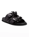 Valentino Black 03 Rose Edition Atelier Petal Sandals In Nero