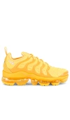 Nike Women's Air Vapormax Plus Running Sneakers From Finish Line In Citron Pulse & White