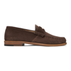 RHUDE BROWN SUEDE PENNY LOAFERS
