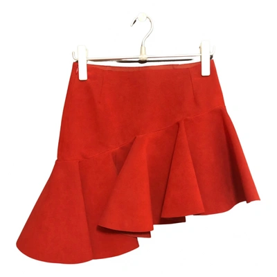 Pre-owned Jacquemus Les Santons De Provence Mini Skirt In Red