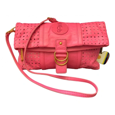 Pre-owned Juicy Couture Leather Crossbody Bag In Pink