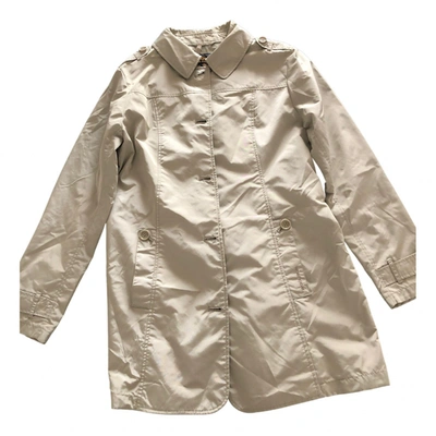 Pre-owned Woolrich Trench Coat In Beige