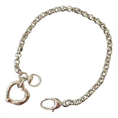 Pre-owned Gucci Bamboo Silver Bracelet