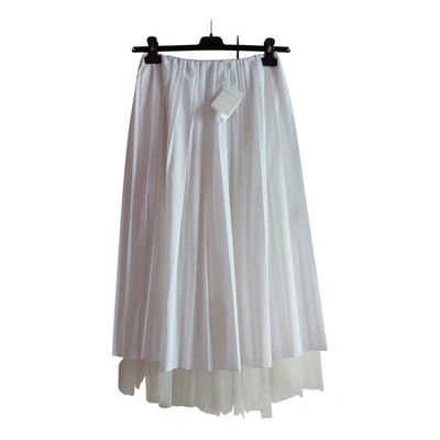 Pre-owned Fabiana Filippi Maxi Skirt In White