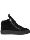 Giuseppe Zanotti Kriss Winter Mid-top Sneakers In Schwarz