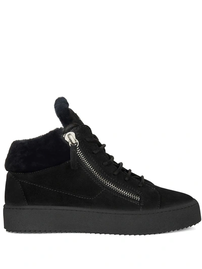 Giuseppe Zanotti Kriss Winter Mid-top Trainers In Schwarz