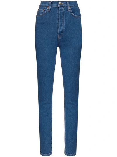 Re/done '90s Ultra High Skinny Jeans In Blau