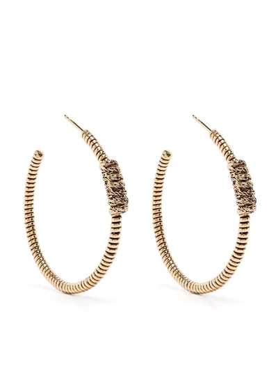 Aurelie Bidermann Gerlinda Hoop Earrings In Gold