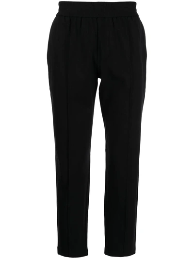 Emporio Armani Elasticated-waist Slim Joggers In Schwarz