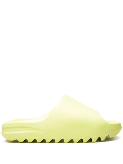 Adidas Originals Yeezy Slide "glow Green 2022" Sneakers In Yellow