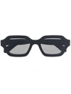 Retrosuperfuture Pooch Geometric-frame Sunglasses In Schwarz