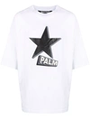 PALM ANGELS STAR LOGO-PRINT RAGLAN-SLEEVE T-SHIRT