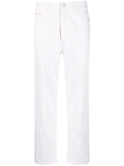 Jacob Cohen Kate Straight Cropped Fit Denim Jeans In White