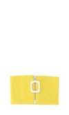 Jw Anderson Ribbed-knit Merino Wool Neckband In Yellow