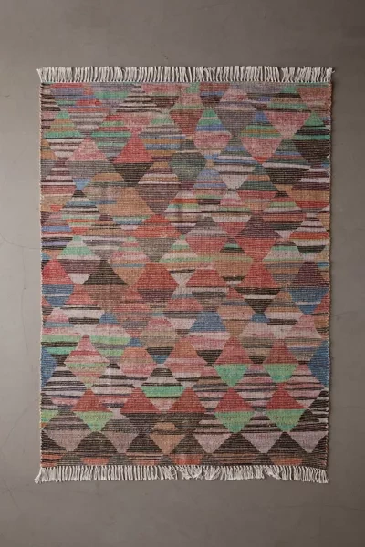 Urban Outfitters Indy Jute Chenille Woven Rug In Multi