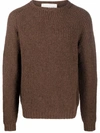 A KIND OF GUISE RIB-KNIT CREW NECK JUMPER