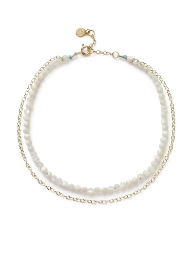 The Alkemistry 18kt Yellow Gold Mother-of-pearl Anklet