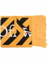 OFF-WHITE LOGO-INTARSIA SCARF