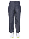 Comme Des Garçons Shirt Straight Fit Trousers In Blue