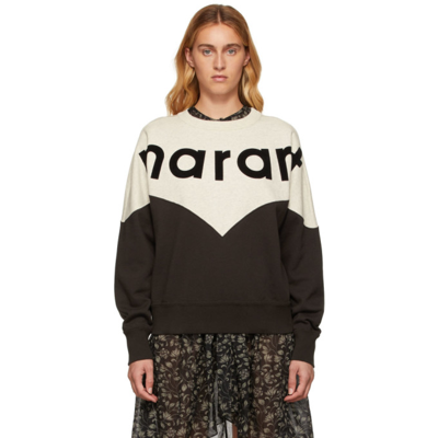 Isabel Marant Étoile Houston Flocked Cotton-blend Jersey Sweatshirt In Grey