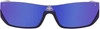 BALENCIAGA PURPLE EVERYDAY SHIELD RECTANGULAR SUNGLASSES