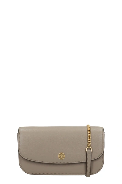 Tory Burch Clutch In Grey Leather