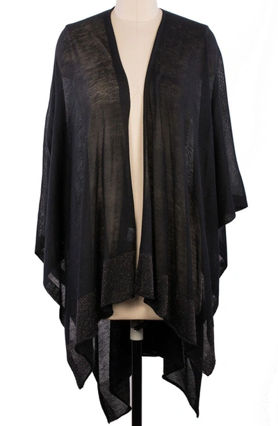 Saachi Luxe Open Front Duster In Black