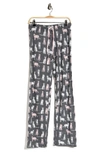 Pj Salvage Cat Print Pajama Pants In Pewter