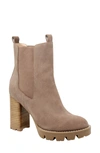 Charles David Gambit Lug Sole Chelsea Boot In Taupe