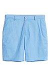 Peter Millar Seaside Stretch Poplin Shorts In Coastal Blue