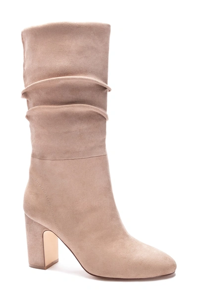 Chinese Laundry Kailey Boot In Taupe Faux Leather