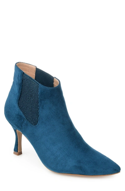 Journee Collection Elitta Vegan Leather Chelsea Bootie In Blue