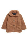 FRENCH CONNECTION FAUX TEDDY FUR JACKET