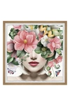 MARMONT HILL RED FLOWER HAIR WALL ART