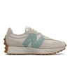 New Balance Women's 327 In Off White/blue