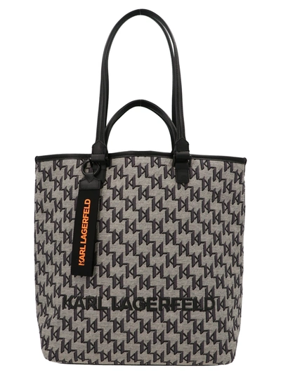 Karl Lagerfeld Monogram Bag In Multicolor