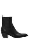 Buttero 60mm Elastic-panel Pointed-toe Ankle Boots In Black