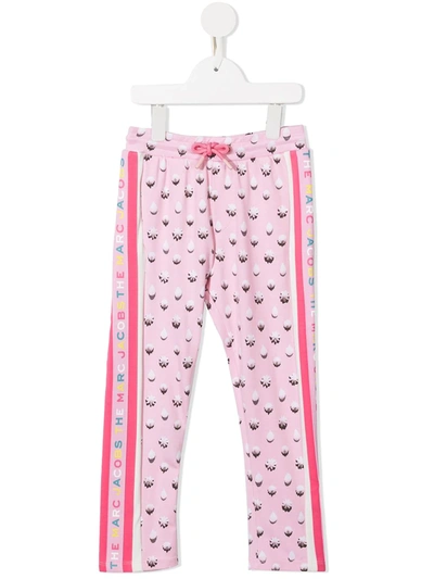 The Marc Jacobs Teen The Track Graphic-print Trousers In Pink