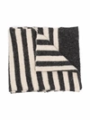 BOBO CHOSES STRIPED KNITTED SCARF,17343736