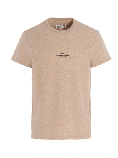 Maison Margiela T-shirt En Coton In Beige