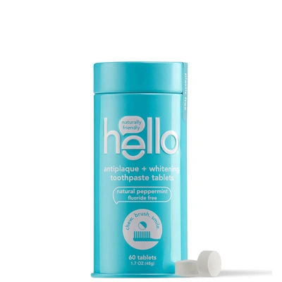 Hello Antiplaque And Whitening Toothpaste Tablets 2.9 oz