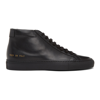 Common Projects Original Achilles High Sneakers In Black Leather In 7547 Black *